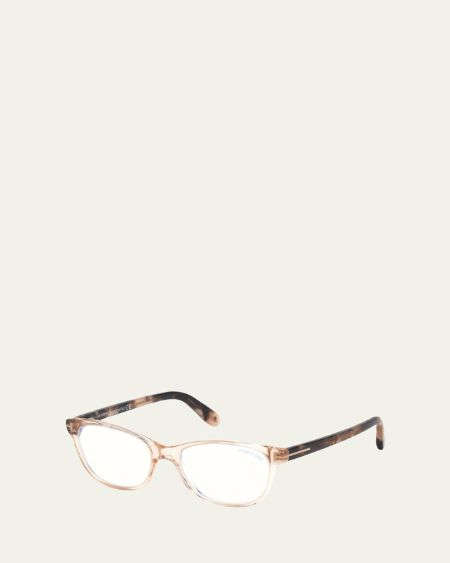 Square Blue Block Optical Frames
